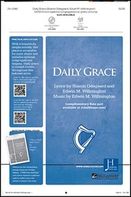 Daily Grace SATB choral sheet music cover Thumbnail